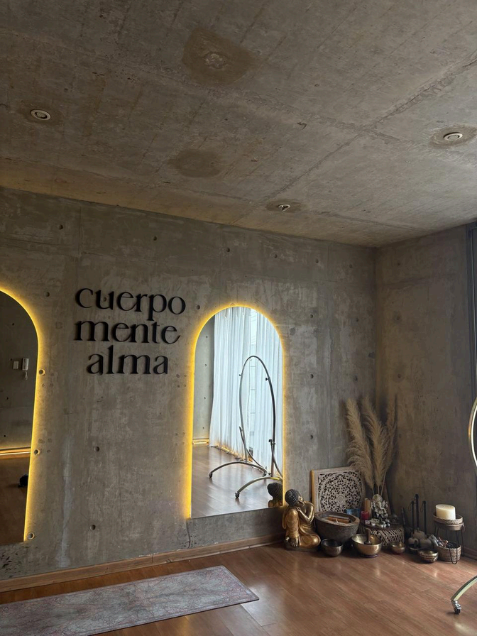 Cuerpo, mente, alma · espacio del estudio